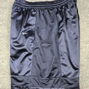 Nike Vintage Y2K Basketball Navy Blue Silver Gray Tag Shorts Mens Size Large